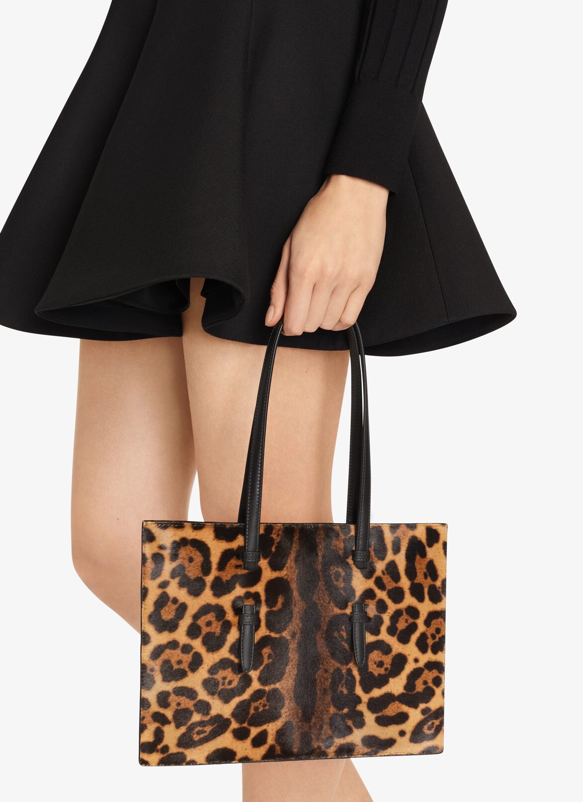 Flat Mina tote bag Small ALAÏA SEPIA FLAT MINA TOTE BAG SMALL